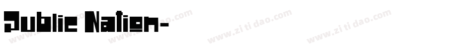 Public Nation字体转换
